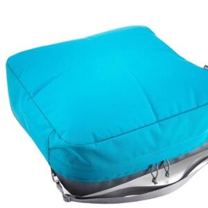 Evrgrn Grounded Cushion Teal/Charcoal Bean Bag Seat Portable Camping Chair